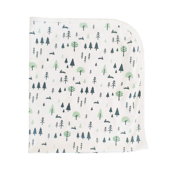 Summerville Organics forest print organic cotton baby blanket 2