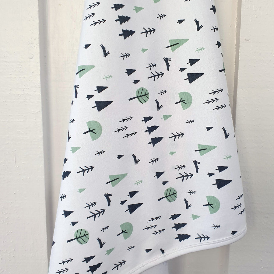 Summerville Organics forest print organic cotton baby blanket 5