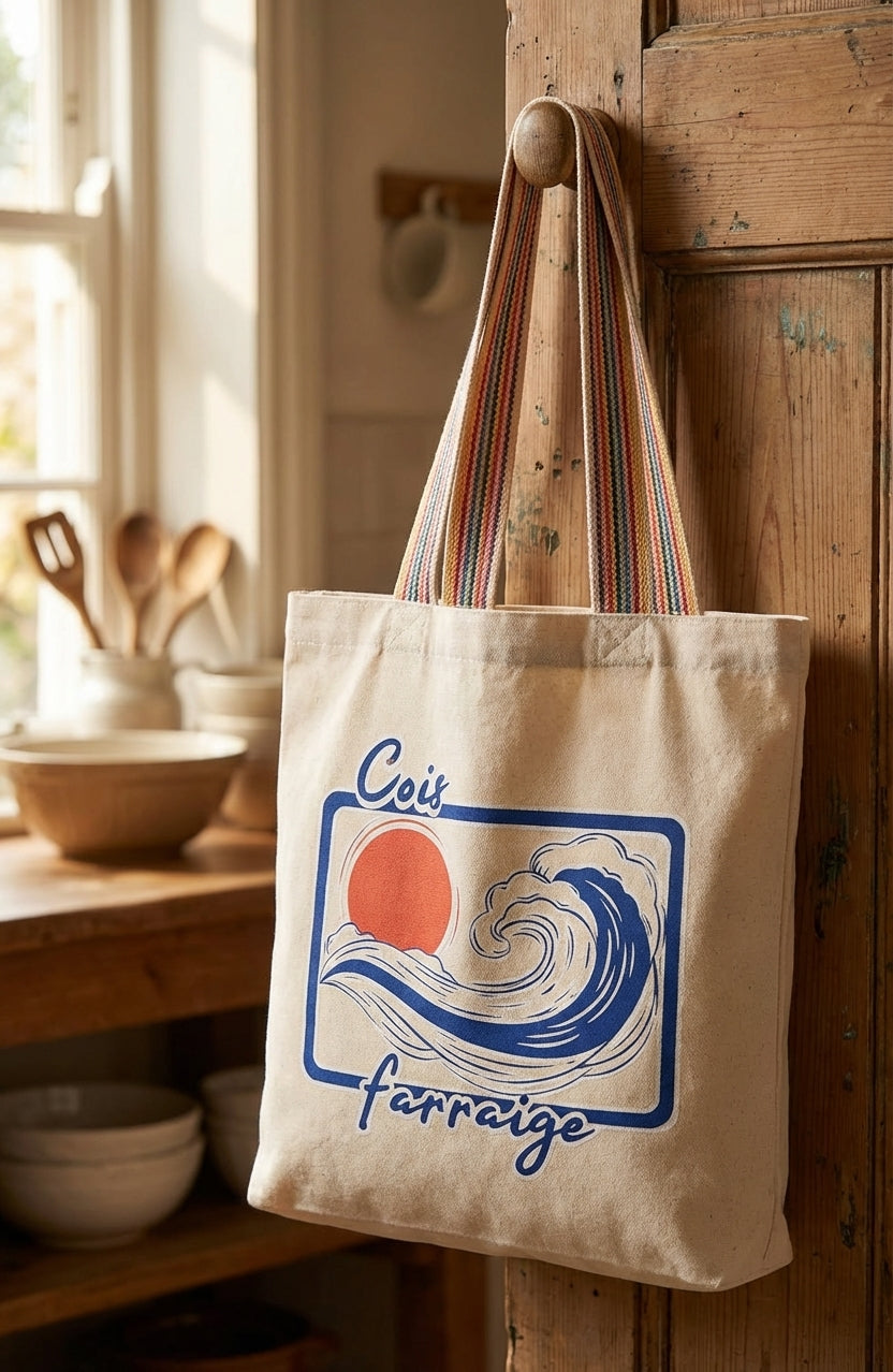 Cois Farraige Tote Bag - hanging display