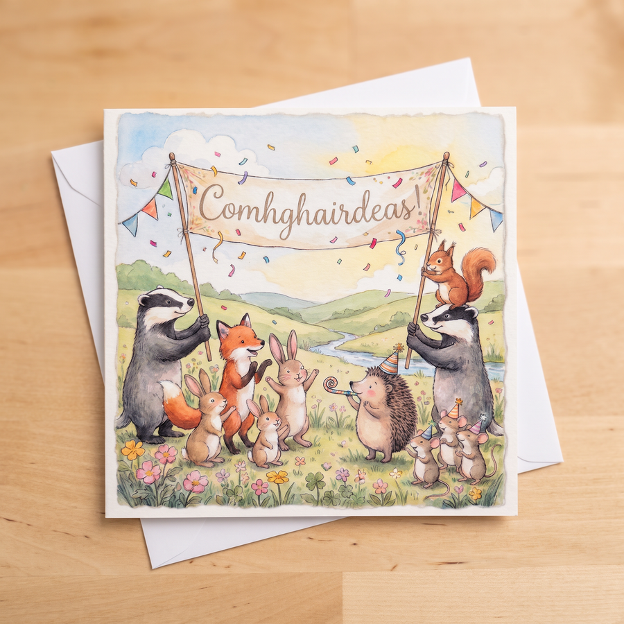 Comhghairdeas! Greeting Card - lifestyle product photo