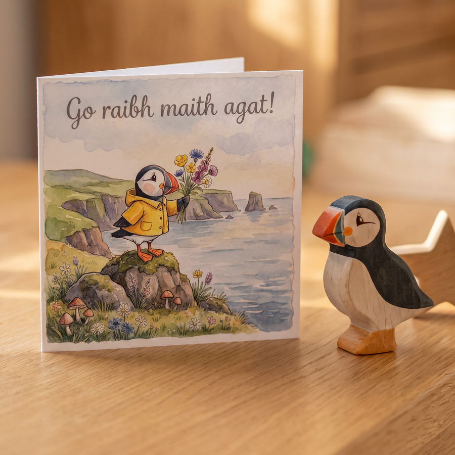 Go Raibh Maith Agat Greeting Card - lifestyle product photo