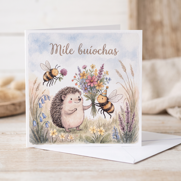 Míle Buíochas Greeting Card - lifestyle product photo