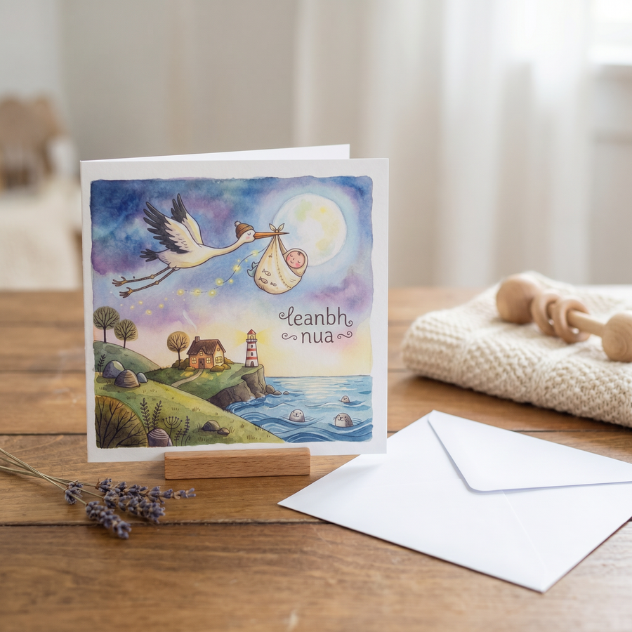 Leanbh Nua Greeting Card - lifestyle product photo
