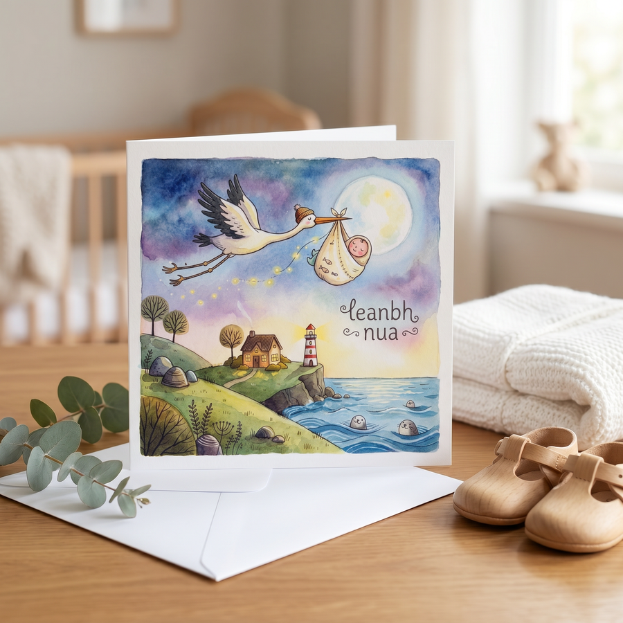 Leanbh Nua Greeting Card - lifestyle product photo