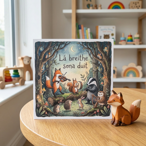 La Breithe Shona Duit Greeting Card - lifestyle product photo