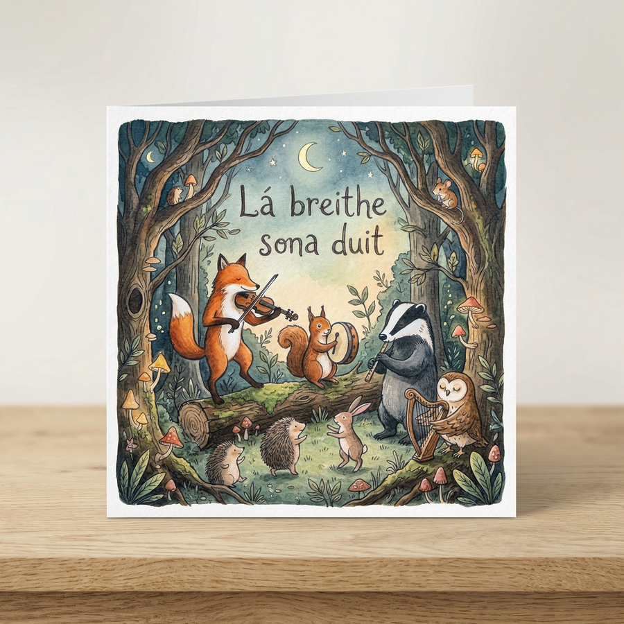 La Breithe Shona Duit Greeting Card - lifestyle product photo