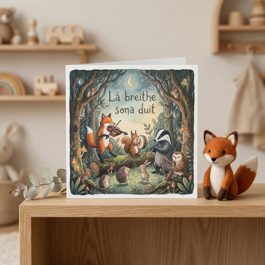 La Breithe Shona Duit Greeting Card - lifestyle product photo